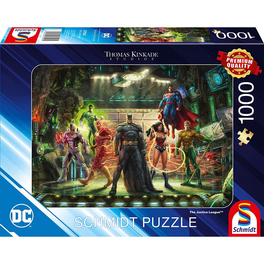 Schmidt Spiele Thomas Kinkade Studios: DC - The Justice League, Jigsaw Puzzle (1000 pieces)