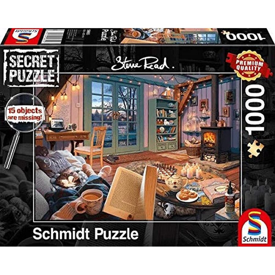 Schmidt Spiele Steve Read: Secret Puzzles - At the Holiday Home (1000 pieces)