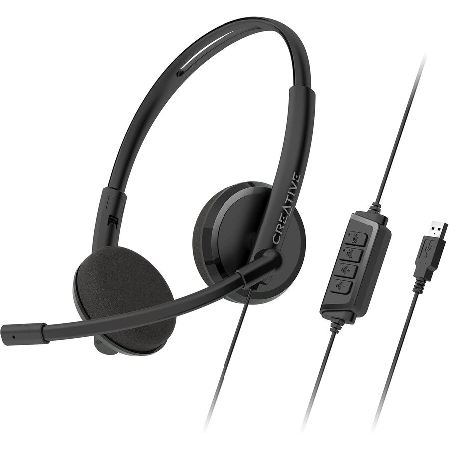 Casti HS-220, Headset (black, USB)