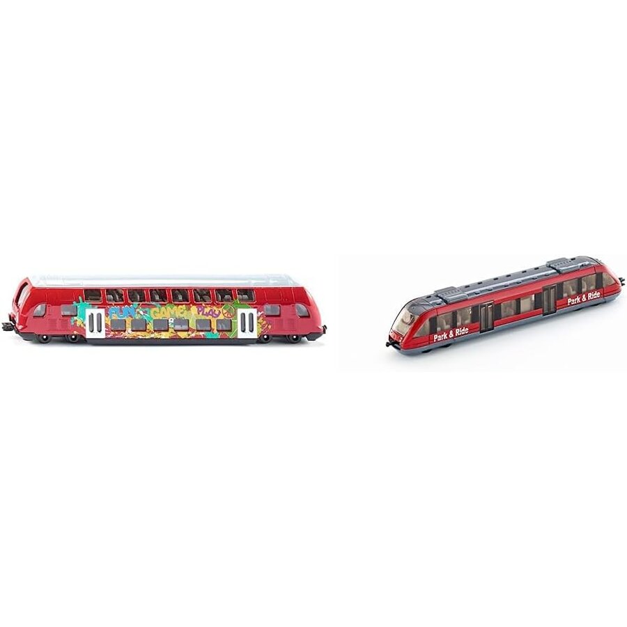 Jucarie SUPER double-decker train, model vehicle