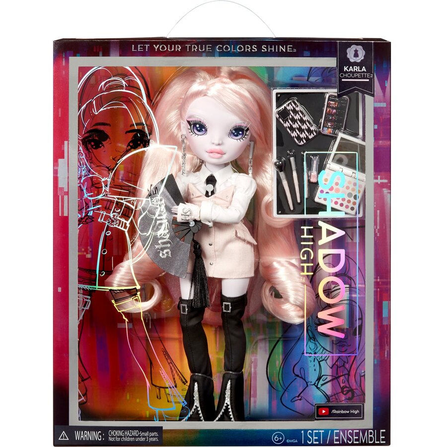 MGA Entertainment Shadow High S23 Pink Fashion Doll - Karla Choupette, doll