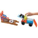 Wheels Monster Trucks Arena World: 5 Alert Rescue Toy Vehicle (Includes 2 Color Shifters Destructible Cars)