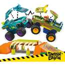 MEGA Hot Wheels Monster Trucks Mega-Wrex Bone Crash Stunt Track Construction Toy