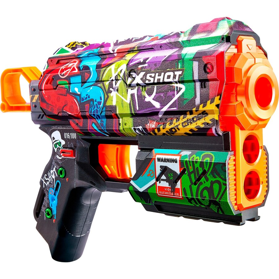 Jucarie X-Shot Skins - Flux Graffiti, Dart Blaster