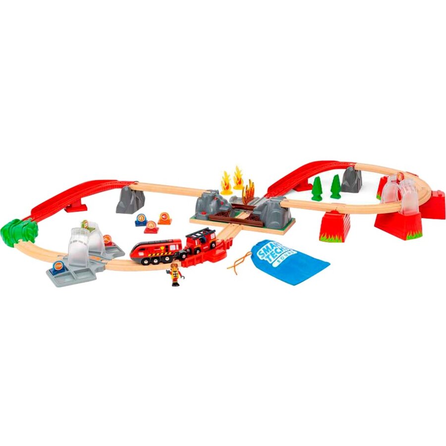 Jucarie Smart Tech Sound fire brigade rescue set, train