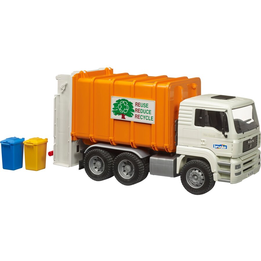 Jucărie Camion De Gunoi Bruder MAN TGA 1:16 +36luni Portocaliu