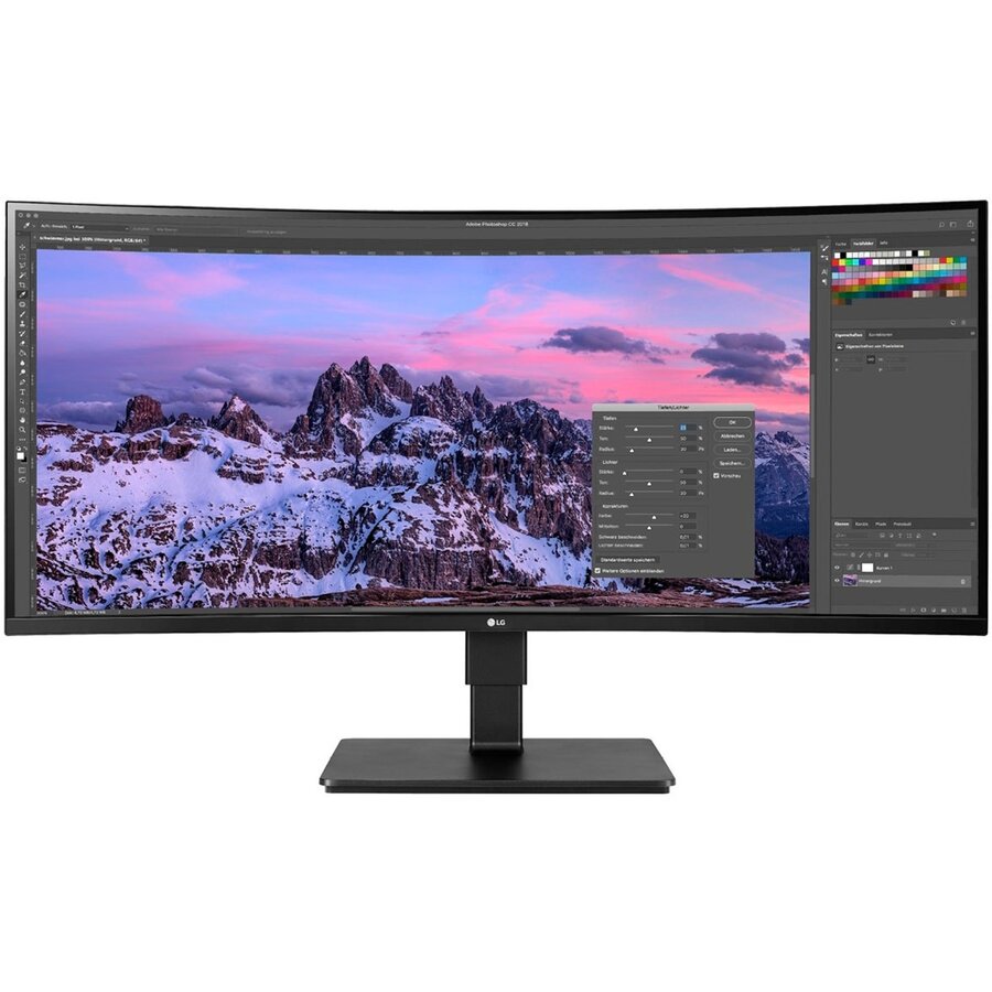 Monitor 35BN77CP-B, gaming monitor - 35 - black/silver, curved, HDMI, DisplayPort, USB-C, Free-Sync,