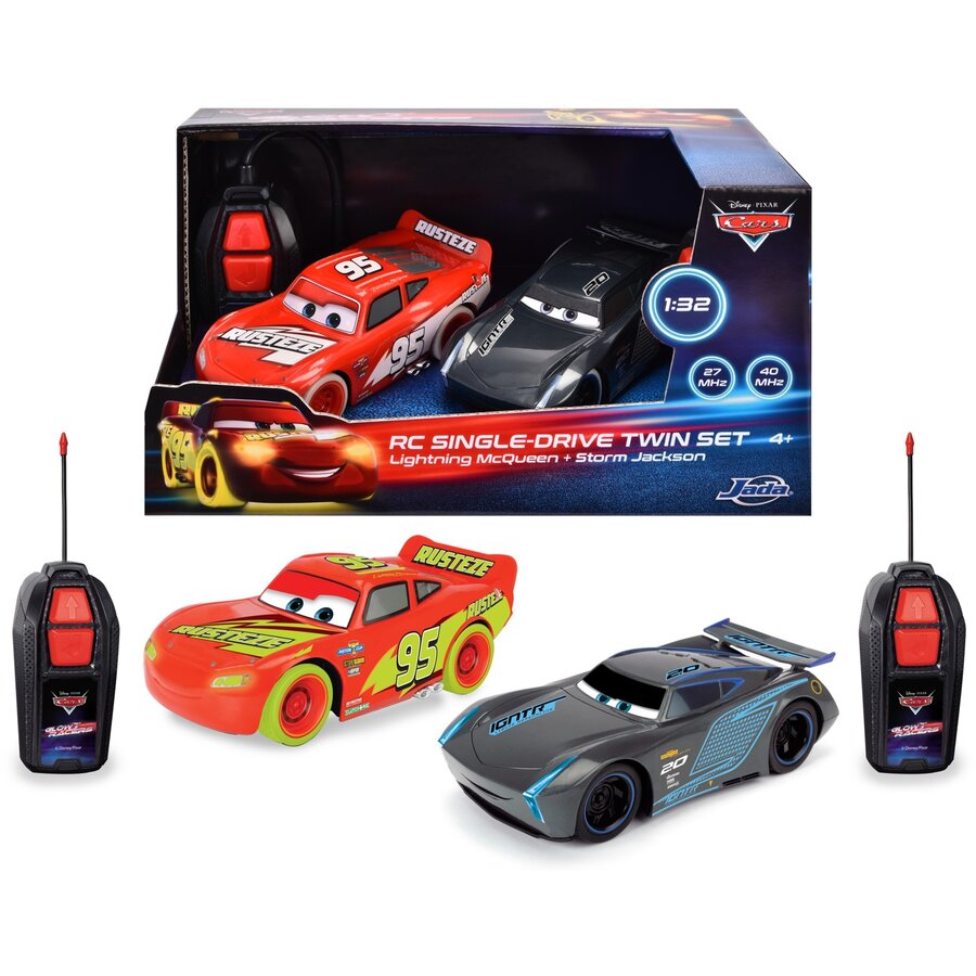 Jada Toys RC Cars Glow Racers - Twin Pack (2x 14 cm, 27 MHz)