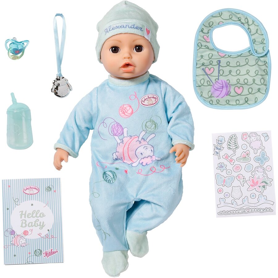 ZAPF Creation Baby Annabell Active Alexander 43cm, doll