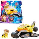 Master Paw Patrol Mighty movie - basic vehicle from Rubble with puppy figure, toy vehicle