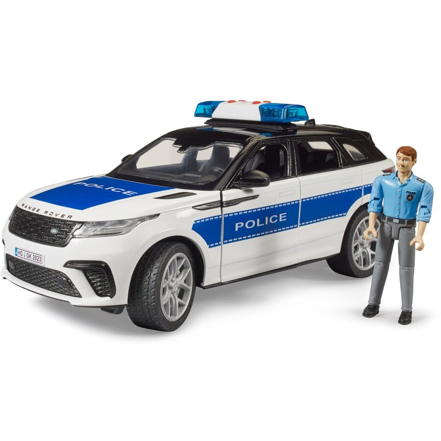 Masina De Politie Range Rover Include Module De Sunet Si Lumini Albastru|Alb