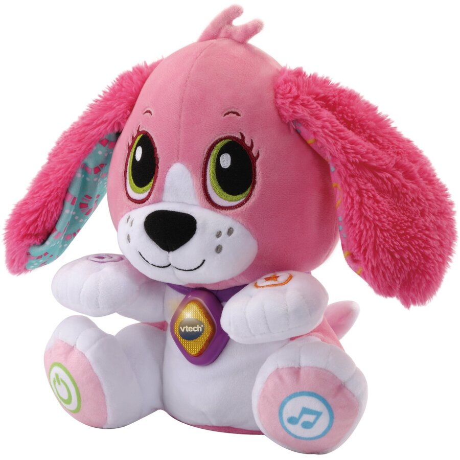 Jucarie Talk To Me Puppy Cuddly Toy (pink)