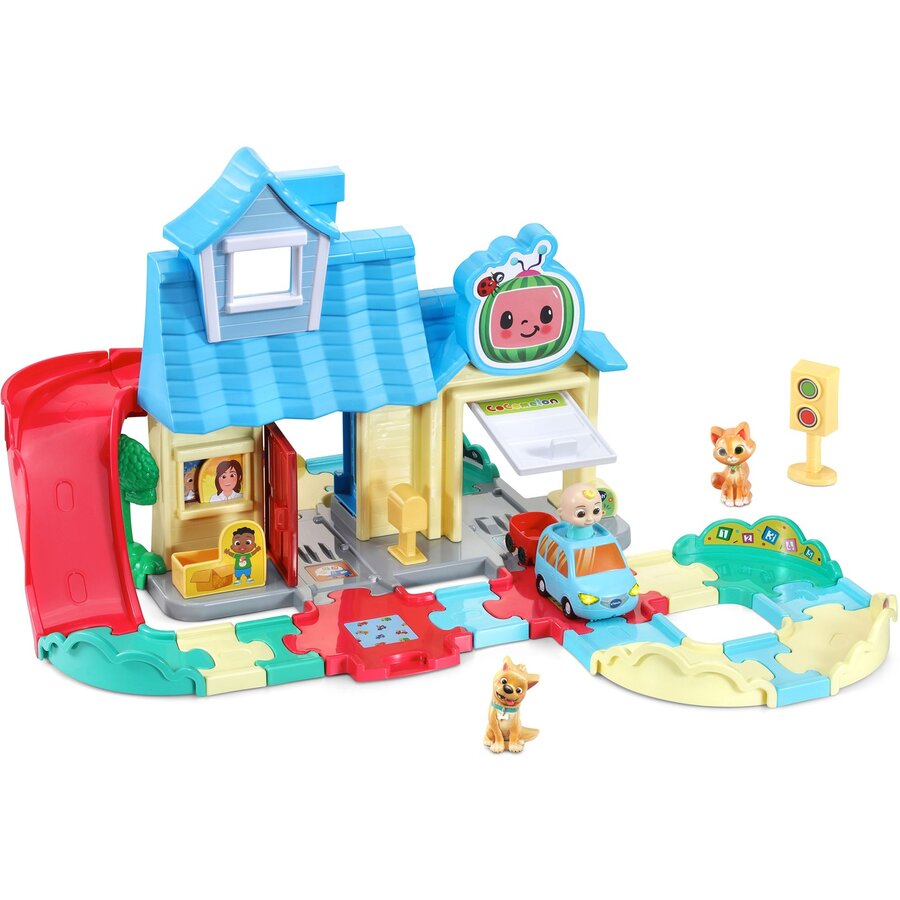 Jucarie Tut Tut Baby Speedster - CoComelon JJ's Playhouse Track Set, Play Building