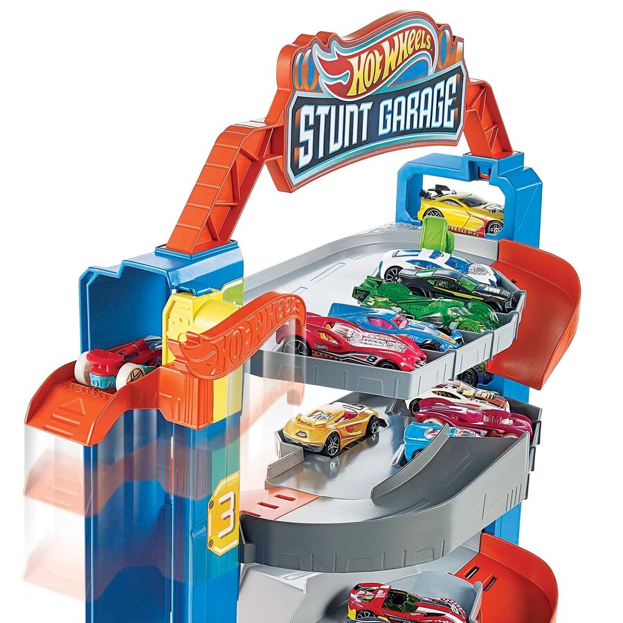 Hot Wheels City Stunt Garage Playset, Play Building