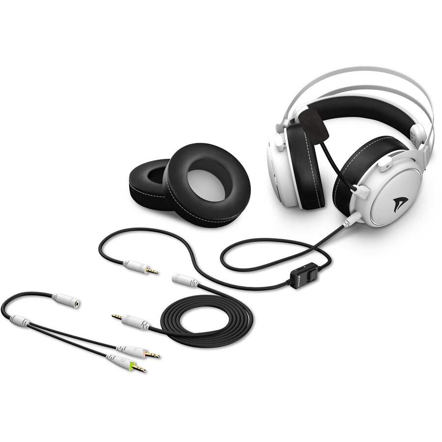 Căști Sharkoon Skiller SGH50 Gaming Alb — imaginea 6