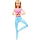 Made to Move with pink sports top and blue yoga pants doll