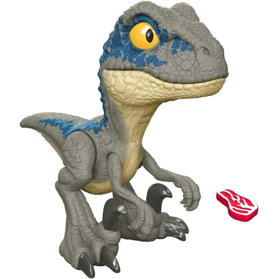 Jucarie Jurassic World Mega Roar Velociraptor Blue, Toy Figure