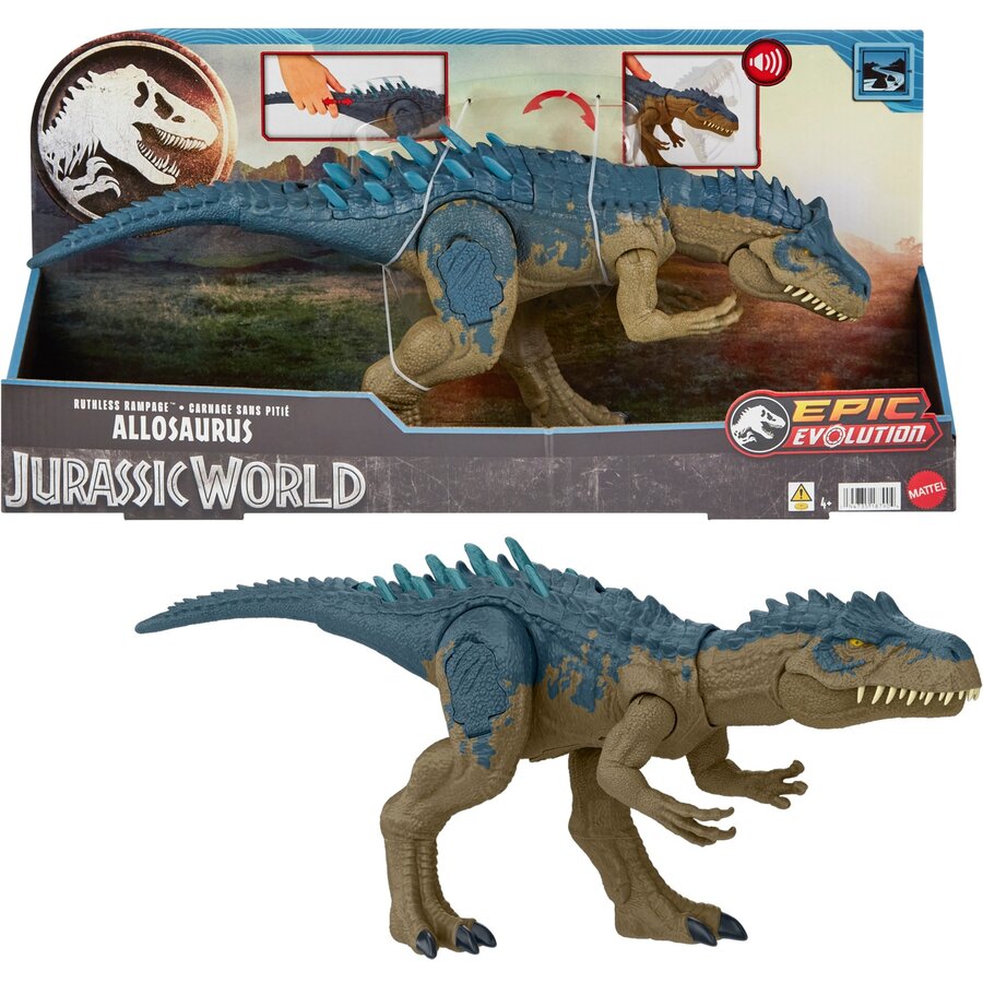 Jucarie Jurassic World Ruthless Rampage Allosaurus Toy Figure