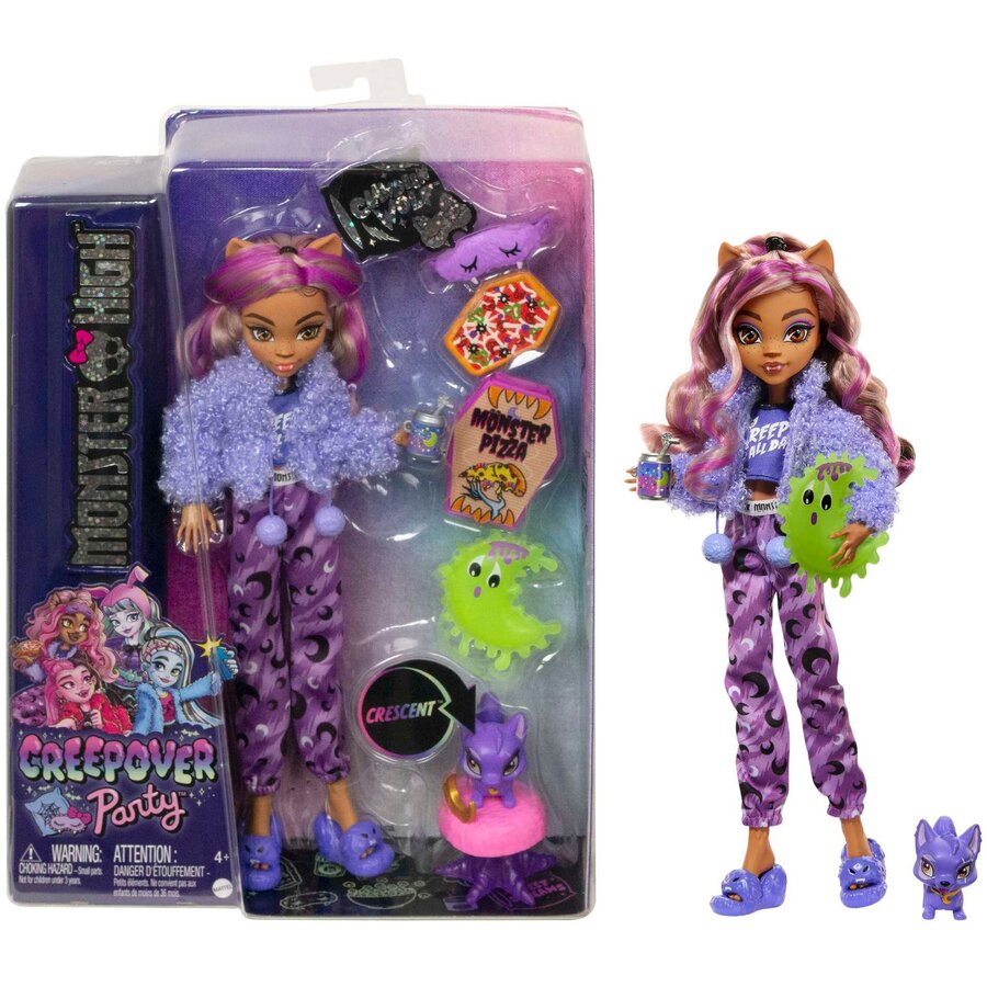 Jucarie Monster High Creepover Doll Clawdeen
