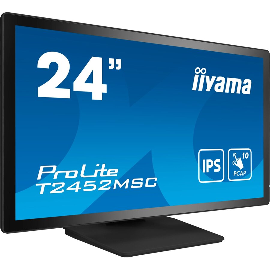 Monitor ProLite T2452MSC-B1 LED  23.8inch Full HD IPS Touchscreen HDMI DisplayPort USB Negru