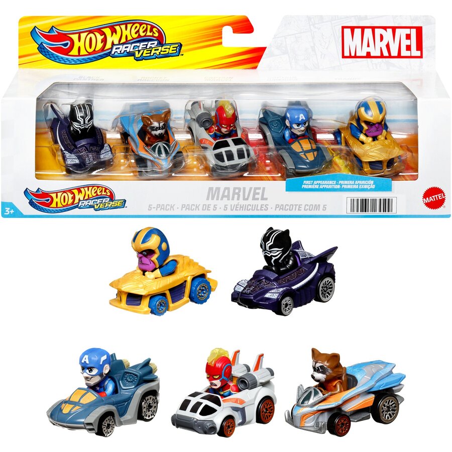 Hot Wheels Racerverse Marvel 5-pack Toy Vehicle