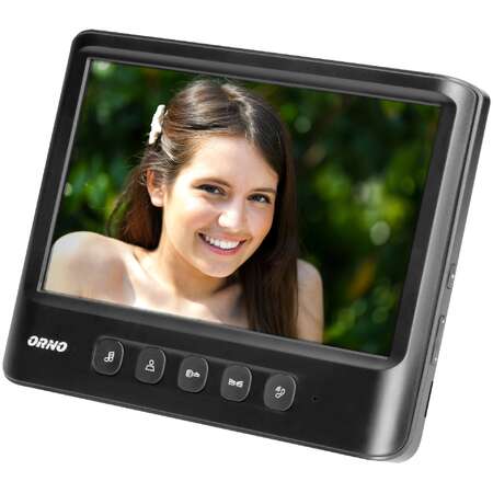 Videointerfon ORNO Imago OR-VID-MC-1059/B Color Monitor Ultra-Plat Control Automat Al Portilor 16 Sonerii Infrarosu Negru