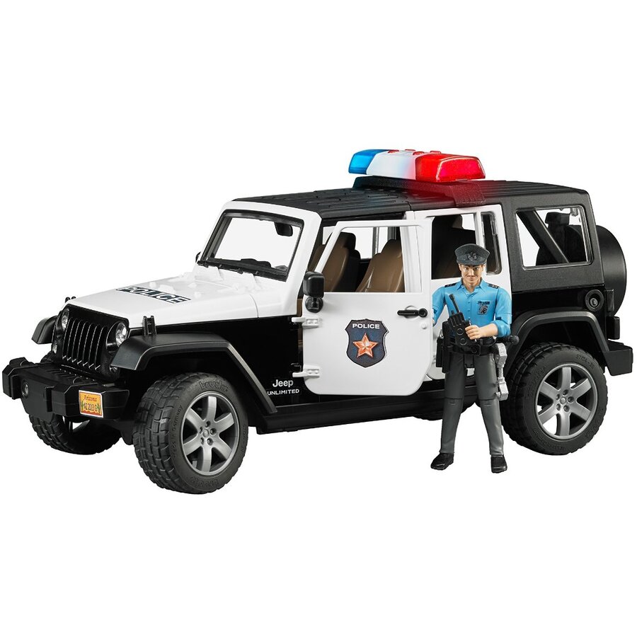 Macheta Bruder JEEP Wrangler Unlimited Rubicon Police Vehicle