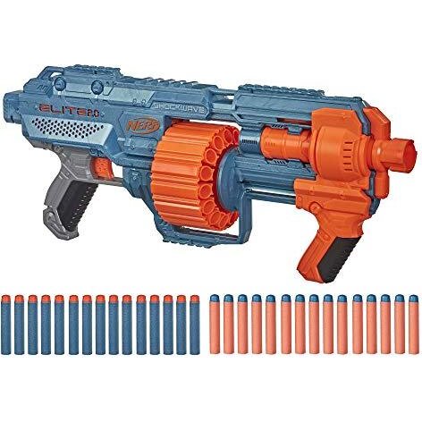 Jucarie Nerf Elite 2.0 Shockwave Rd-15, Nerf Gun (light Blue / Orange)