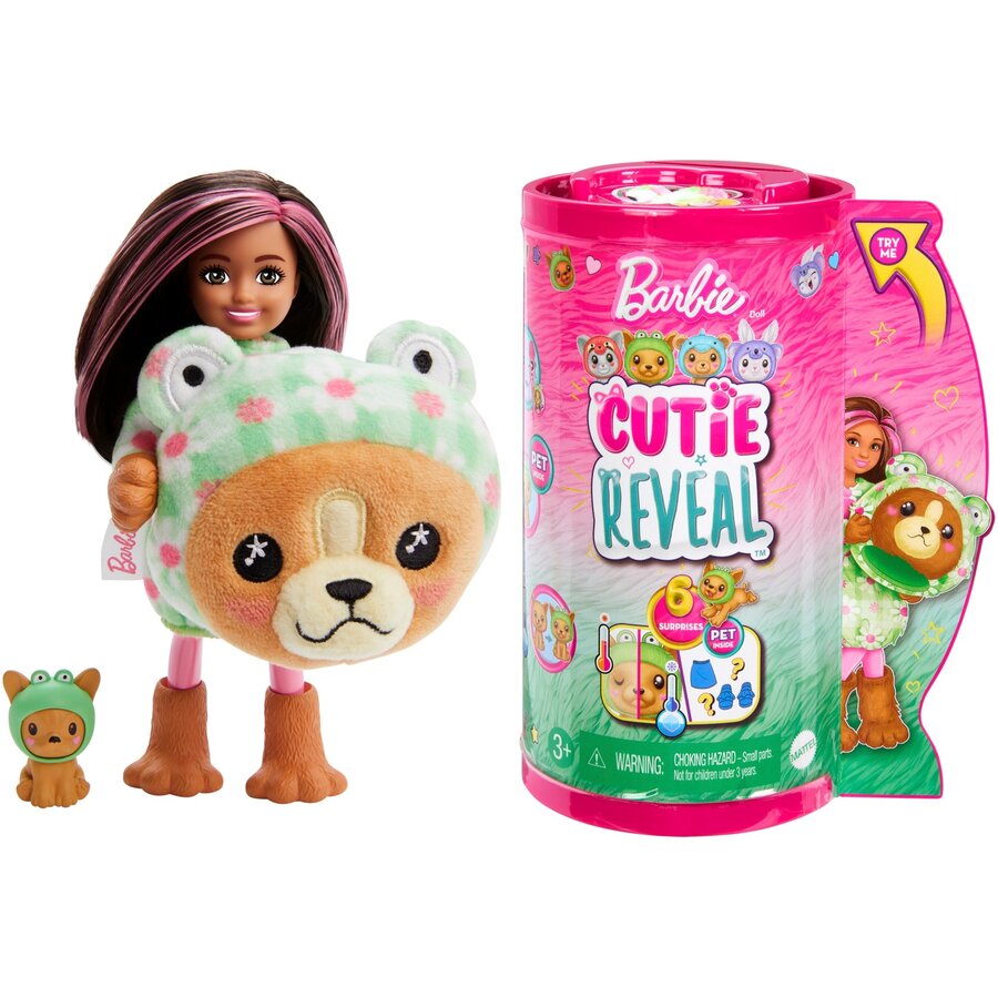 Mattel Cutie Reveal Chelsea Costume Cuties Series - Dog in Frog, doll