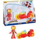 Marvel Spidey and His Amazing Friends - Iron Man Action Figure & Motorcycle Toy Figure
