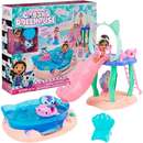 Master DreamWorks Gabby's Dollhouse Cat Adventures - Purrific Pool Party Playset, Backdrop (with Gabby and Merkitty Figure)