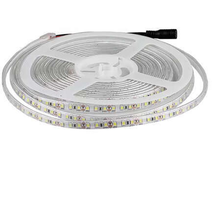 Banda LED SMD3528 120LED/M 6400K IP65 5M Alb