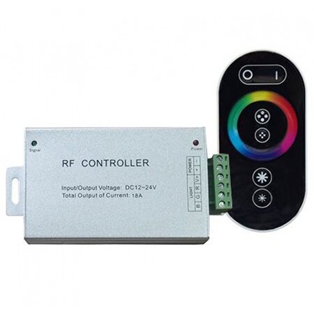 Controler Banda LED RGB  Touch 12V/24V 3AX4 144W Negru