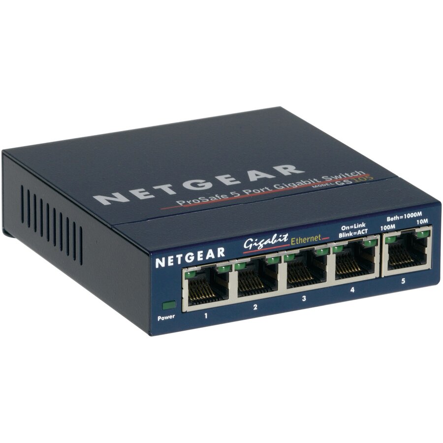 Switch GS105 Unmanaged Gigabit Ethernet (10/100/1000) Blue