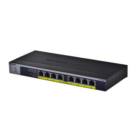Switch NetGear GS108PP Unmanaged Gigabit Ethernet (10/100/1000) Black Power over Ethernet (PoE)