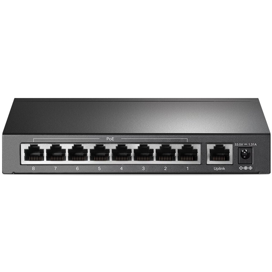 Switch 9-Port 10/100Mbps Desktop  8-Port PoE+