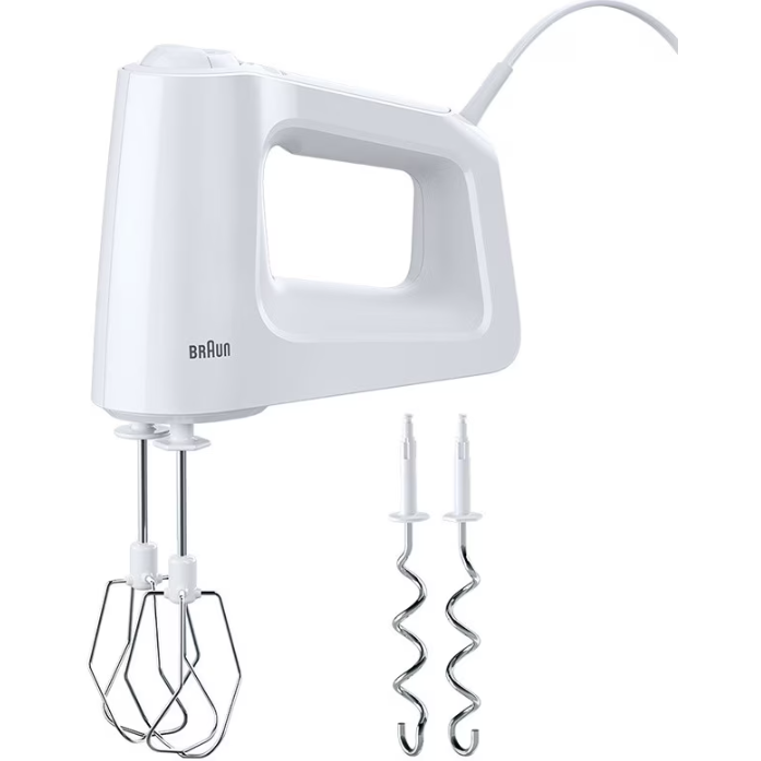 Mixer  de  Mana HM3000WH 450W 5 Viteze + Turbo  2 Palete 2 Carlige Aluat Alb