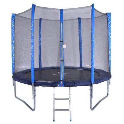Trambulină Spartan cu Plasă de Protecție 250CM Albastru/Negru