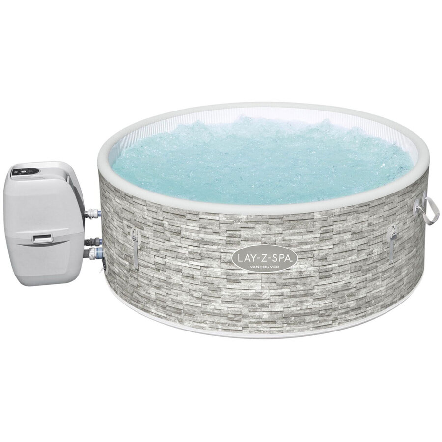 Jucarie LAY-Z-SPA Vancouver AirJet Plus whirlpool, with app control, swimming pool (light grey, 155c