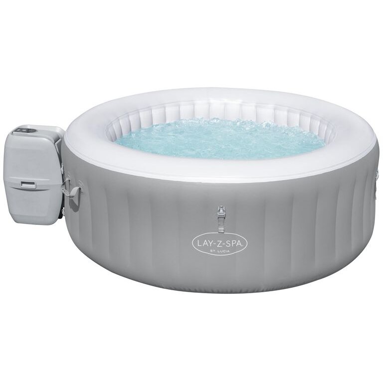 Jucarie Whirlpool LAY-Z-SPA St. Lucia AirJet, swimming pool (grey, 170cm x 66cm)