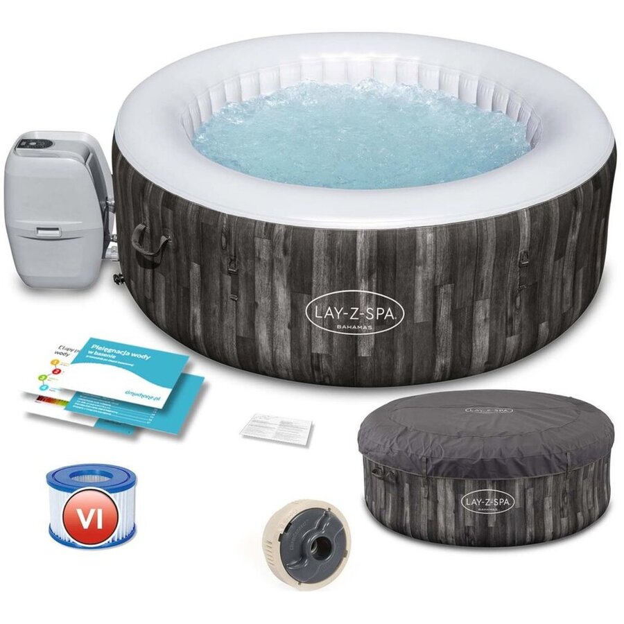 Jucarie Whirlpool LAY-Z-SPA Bahamas AirJet, swimming pool (grey, 180cm x 66cm)