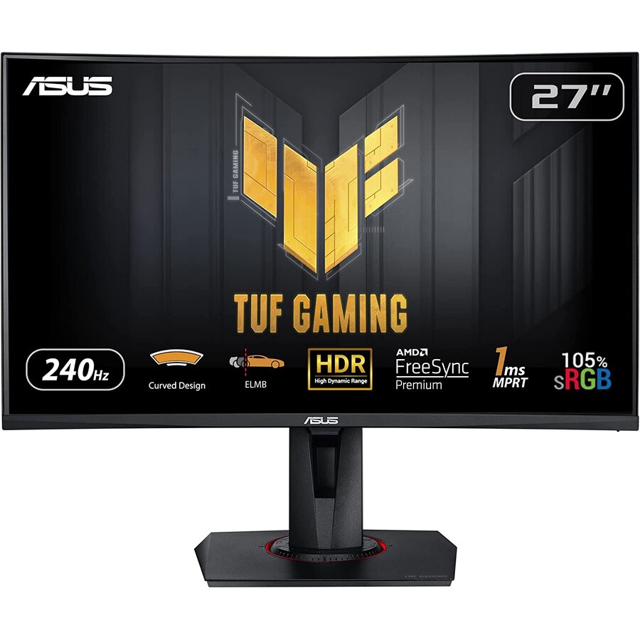 Monitor Tuf Gaming Vg27vqm - 27 - Led - 2x Hdmi, Displayport, 2x Usb-a-3.2, Black