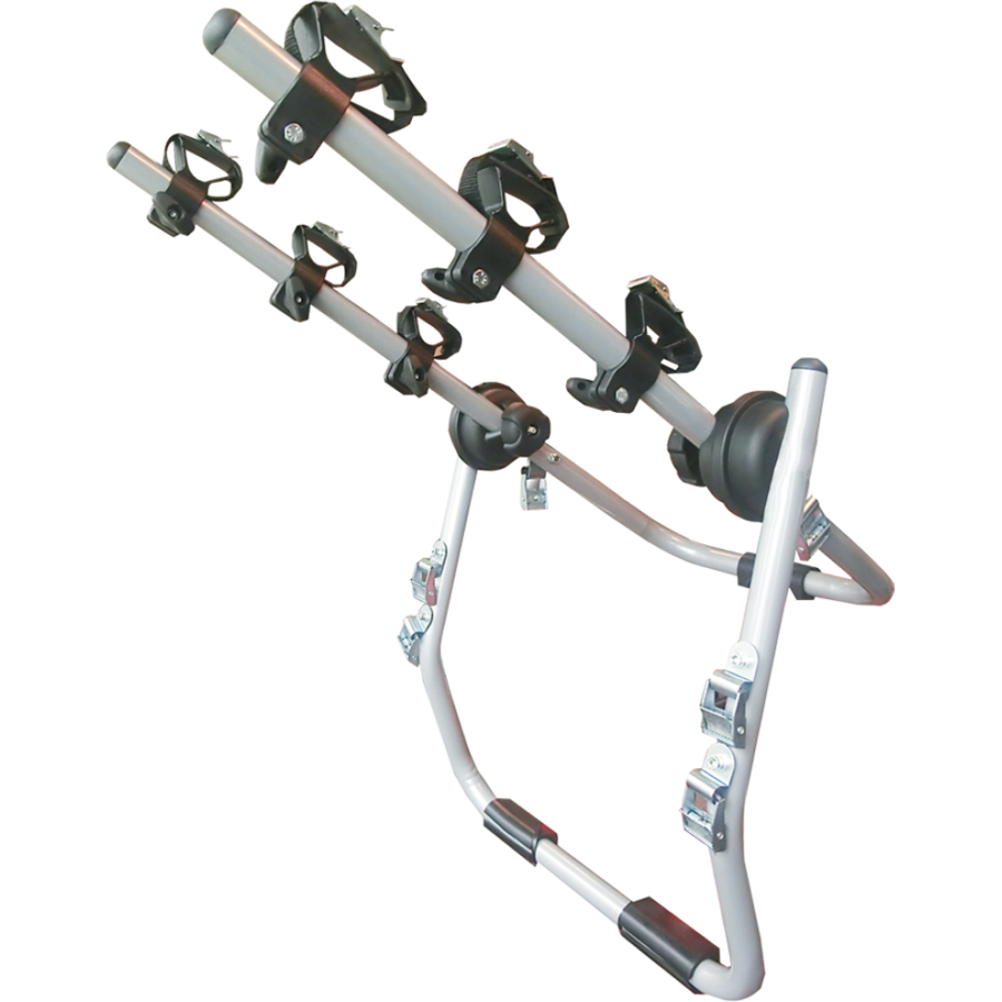 Suport Biciclete Bici Torbolino 3 Pentru 3 Biciclete Cu Prindere Pe Haion/Portbagaj Argintiu