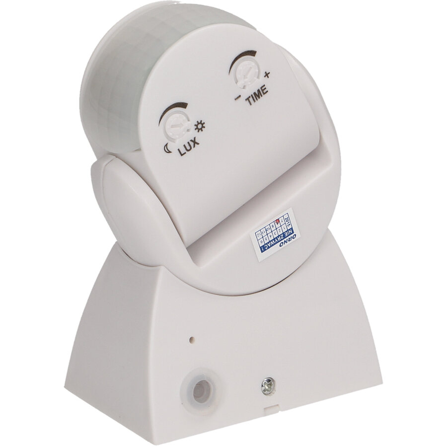 Senzor Crepuscular Și De Mișcare Orno OR-CR-236/W Reglabil Vertical Și Orizontal 180 IP65 Alb — imaginea 6