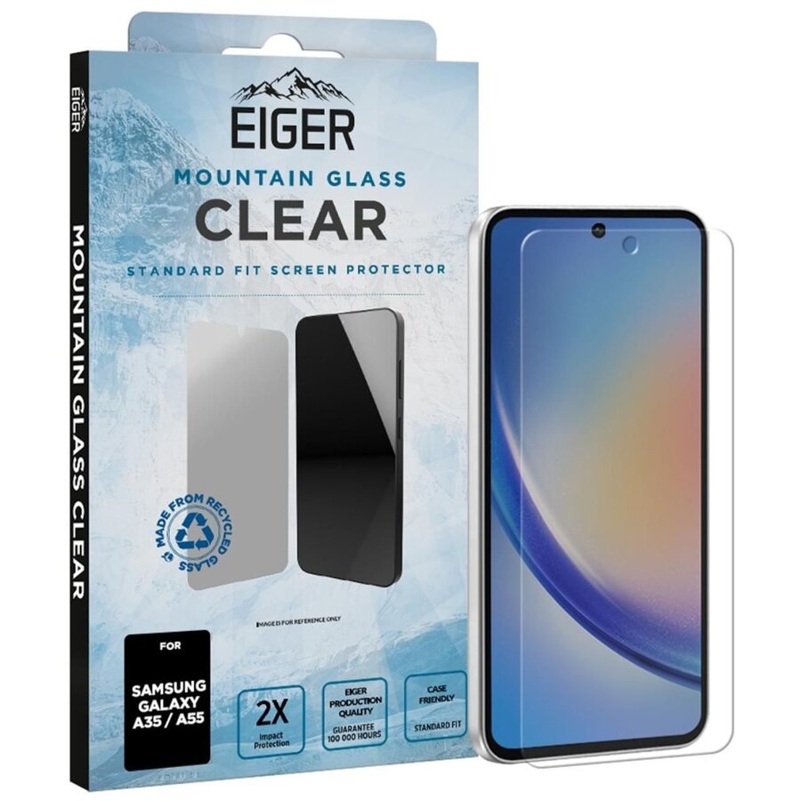 Folie protecție Eiger Sticlă Mountain Glass pentru Samsung Galaxy A35 / A55 Clear