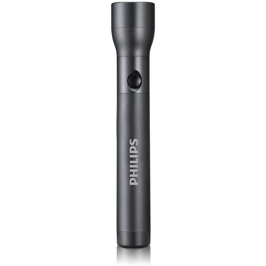 Lanterna Philips Led Everyday 350lm 200m IPX4 Baterii 6xAA Incluse Aluminiu Negru