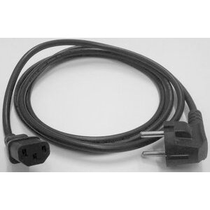 - kabel zasilający 3 pin do laptopów - kątowy - 1.8 m