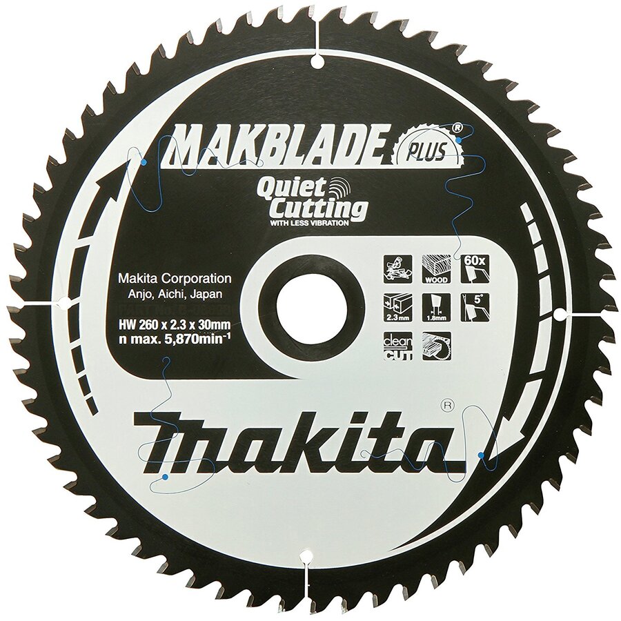 Makblade Plus circular saw blade 260x30mm 60Z - B-32524