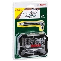 Bosch screwdriver bit and ratchet set - 27 pieces