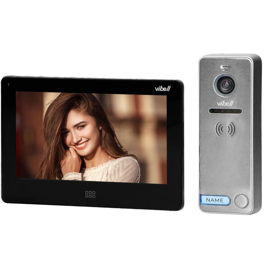 Videointerfon Pentru O Familie Vibell Felis Memo Color Monitor Plat LCD 7 Control Automat Al Portilo